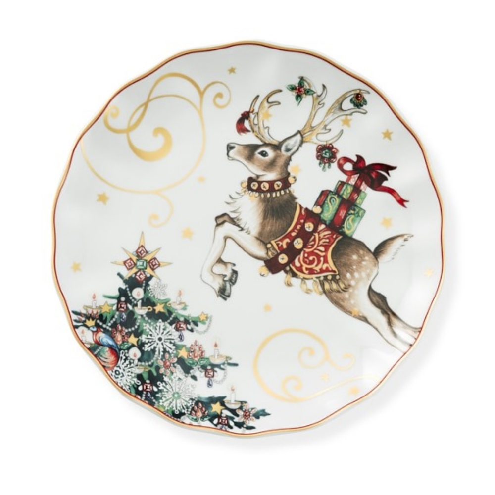 Williams Sonoma Christmas Plates - Set of 2